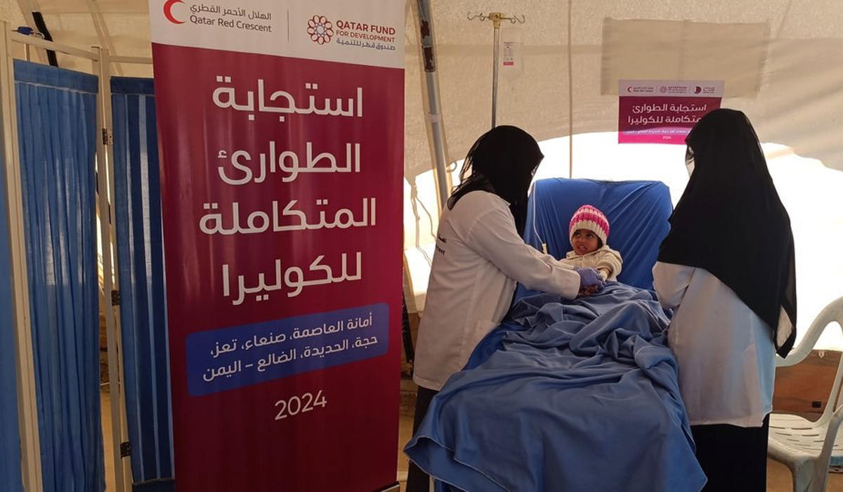 QFFD, QRCS Support Cholera Control Capacity in Yemen